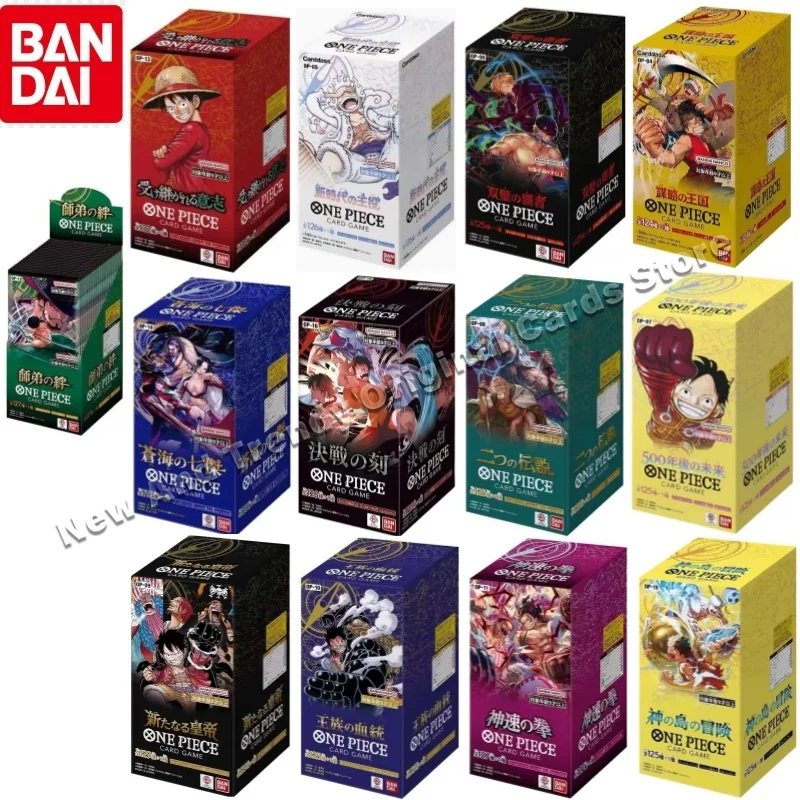 One Piece japanische Version Kartenspiel OP01-OP16 Komplette Serie Ergänzungspackung Originalbox Anime-Sammelkarte Yonko erscheint