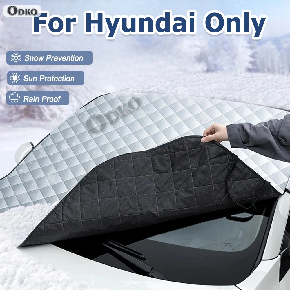 Car Front Windshield Sunshade Prevention Snow Shield Waterproof Cover For Hyundai Tucson Sonata Elantra Ix35 Ix45 I10 I30 I40