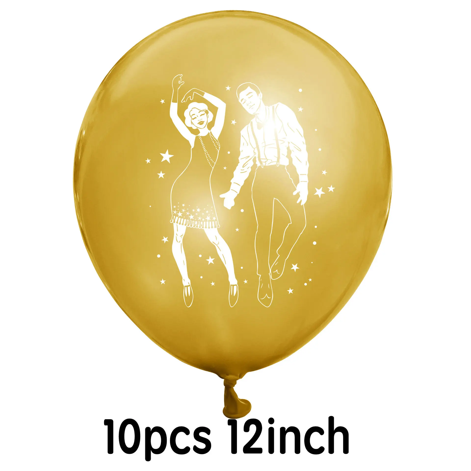 Roaring 20s Party Balloons Vintage 1920s Balloons for 20's Retro Jazz Music Party 1920's Themed Birthday Speakeasy Decoration