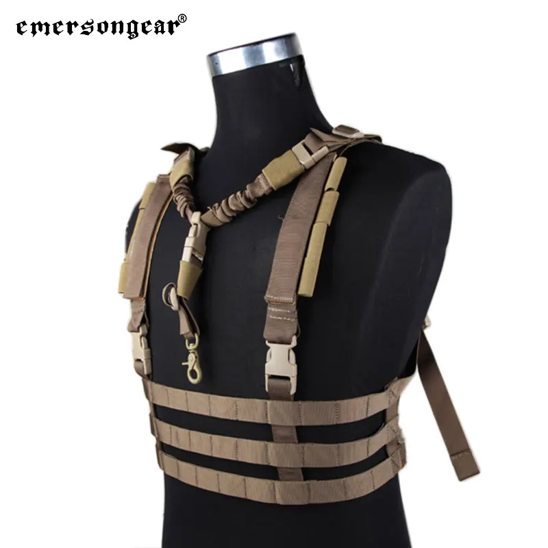 Emersongear Tactical MOLLE System Low Profile Chest Rig ROC-Quick Release Trekking Airsoft Hunting Combat Hiking Outdoor Nylon