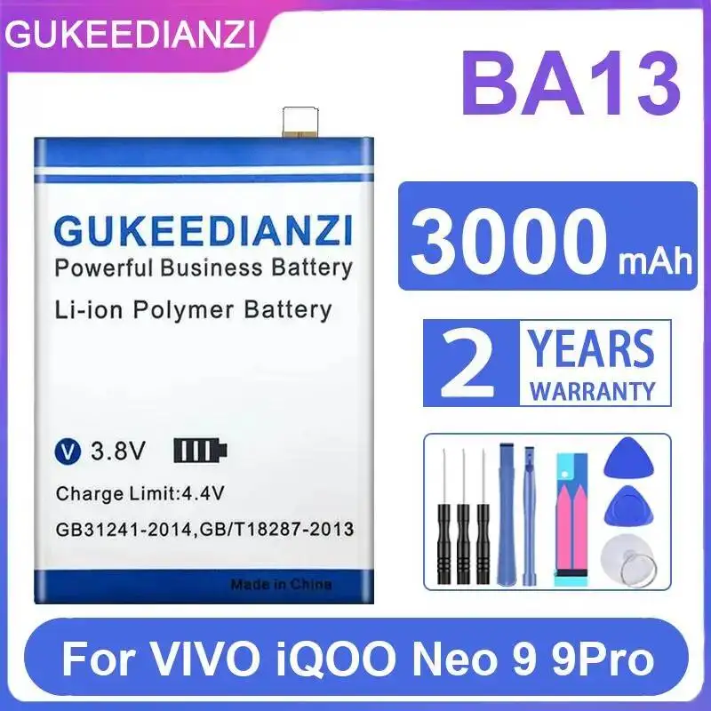 

Замена премиум-класса 3000 мАч для аккумулятора мобильного телефона Vivo Iqoo Neo 9 9Pro BA13