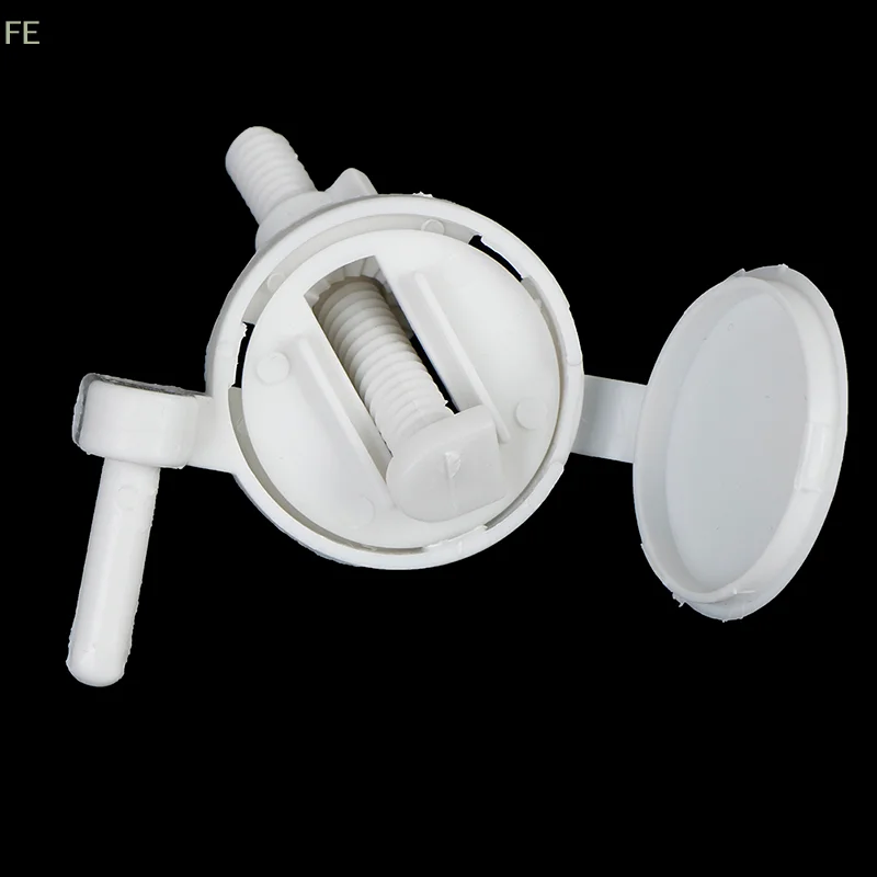 [FE] 1set/2Pcs Plastic Toilet Seat Screws Fixings Fit Toilet Seats Hinges Repair Tools