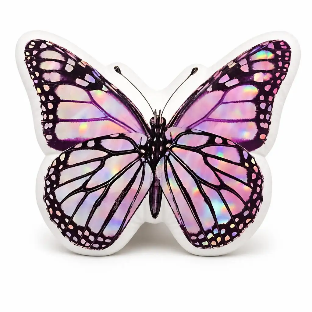 Pink Butterfly Plush Pillow Cushion Irregular Stuffed Throw Pillow Home Decor Gift Sofa Bed Couch