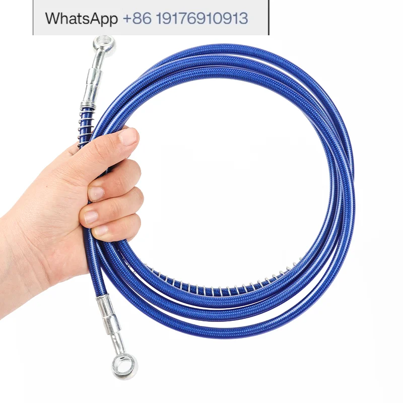 10M Motorcycle Disc Brake YouTube High Pressure Lengthened Modification Front And Rear Brake Steel Throat for Vehicle Modificati