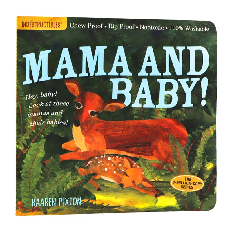 

Indestructibles Mama and Baby, Baby Children's books aged 1 2 3, English picture book 9780761158592