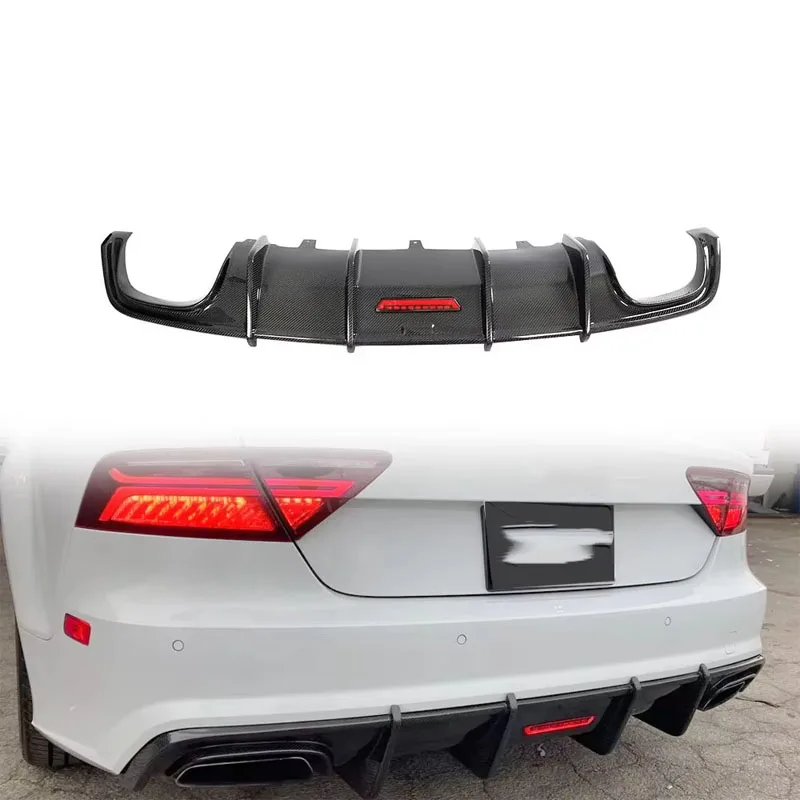 

A7 S7 Carbon Fiber Car Rear Lip Diffuser for Audi S7 Sline 2016-2018