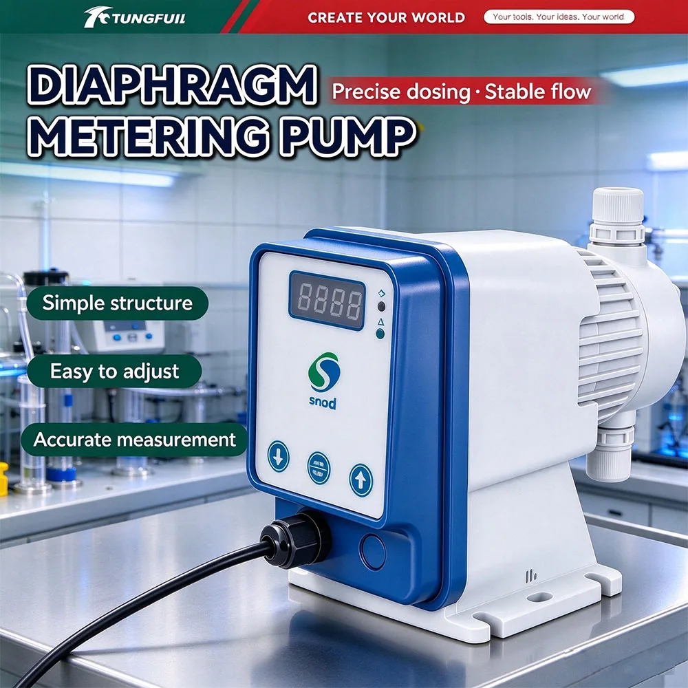 Electromagnetic Diaphragm Metering Pump 220V Water Treatment Chemical Dosing Pump 1L/H-20L/H Acid Chlorine Liquid Dosage Pump