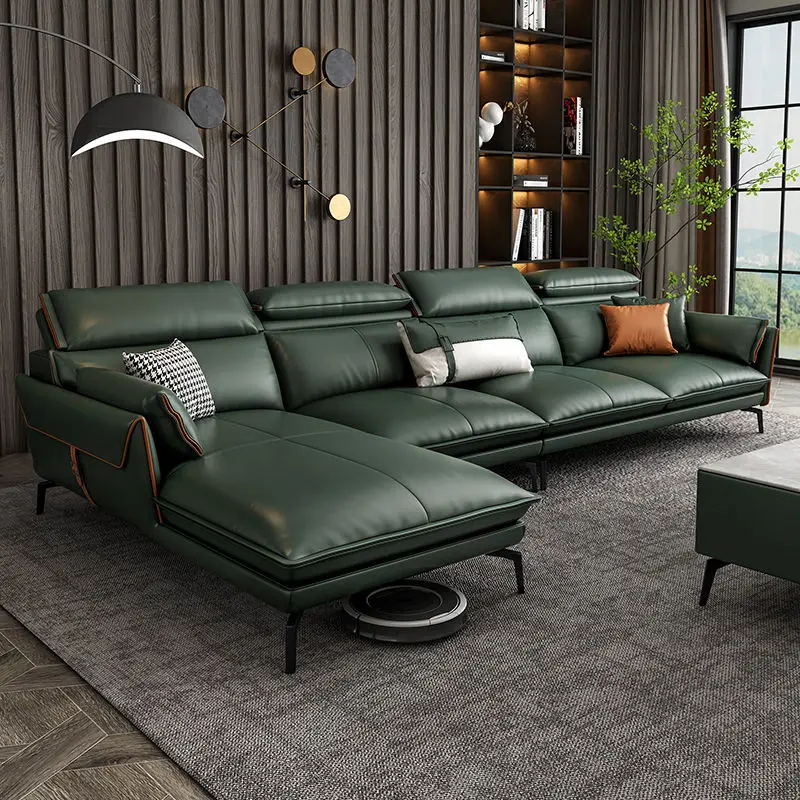 Technology cloth concubine sofa combination, modern simplicity, light luxury Italian style, corner fabric latex sofa