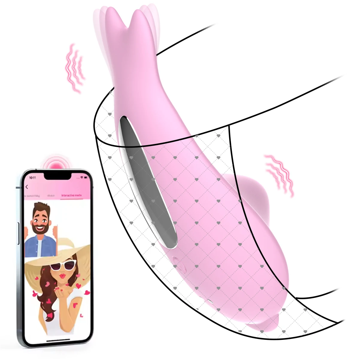 App الهاتف المحمول التحكم عن بعد هزاز يمكن ارتداؤها سراويل 10 الاهتزاز المهبل البظر مدلك رصاصة صغيرة الجنس لعب للنساء