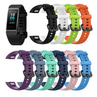 Silicone Wrist Strap For Huawei Band 4 Pro TER-B29S Bracelet Wristband for Huawei Band 3 TER-B09/Band 3 Pro TER-B29