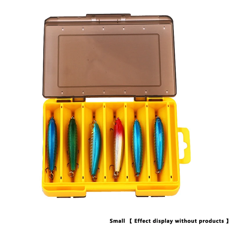 

Fishing Tackle Box 12/14 Compartments Fishing Accessories Lure Hook Storage Case Double Sided Fishing Tool Organizer Boxes