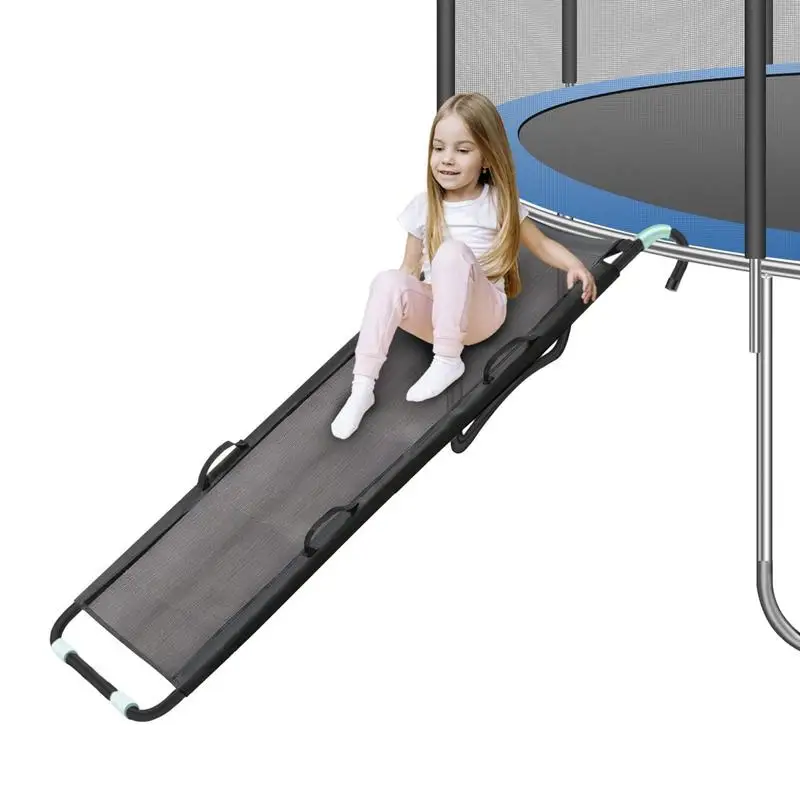 

Trampoline Slide Universal Trampoline Slide Safety Ladder Easy To Climb Kids Trampoline Attachments For Trampolines Of All Sizes