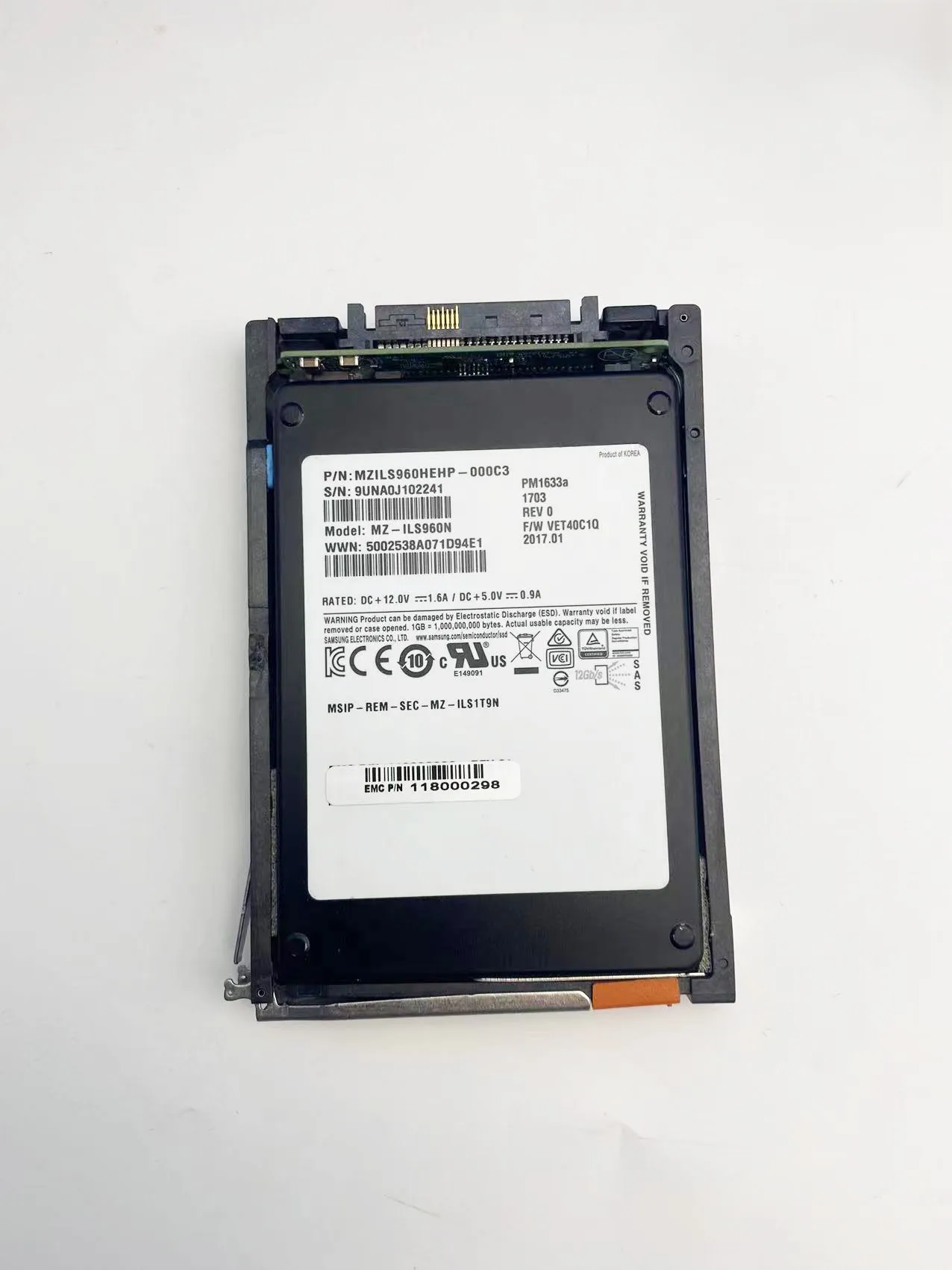 EMC 3TB15K SAS 118000298 hard disk