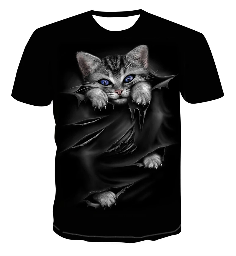 

Cute Animal Cat 3D Graphic Tees Kawaii T Shirt Women Casual Fashion Short Sleeve Tee Shirt Street Harajuku Tops Clothing