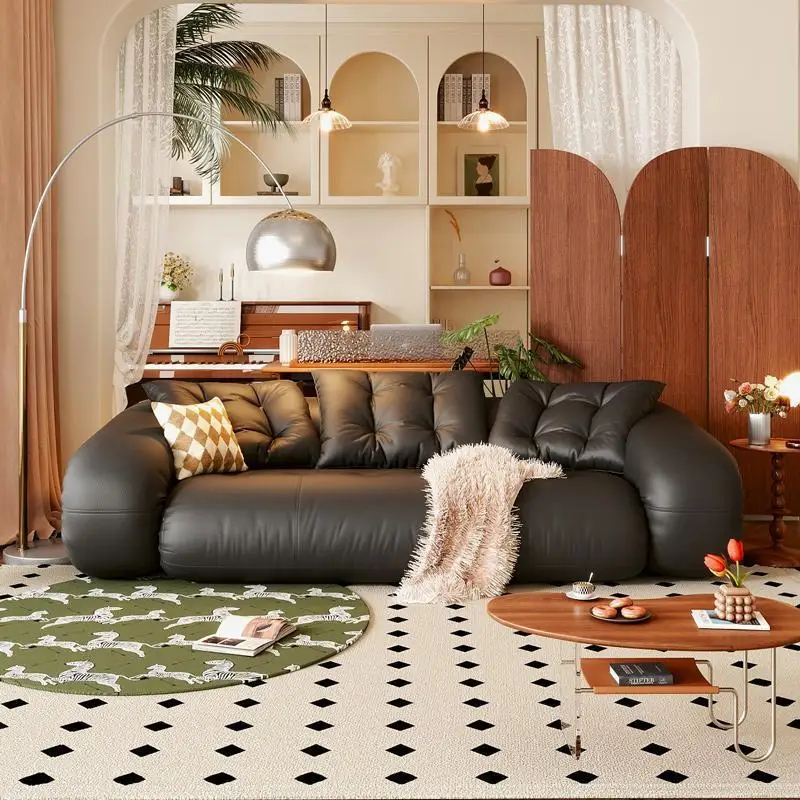 Cream wind sofa bed multi-functional folding dual-purpose small apartment living room cat paw cloth cloud human kennel