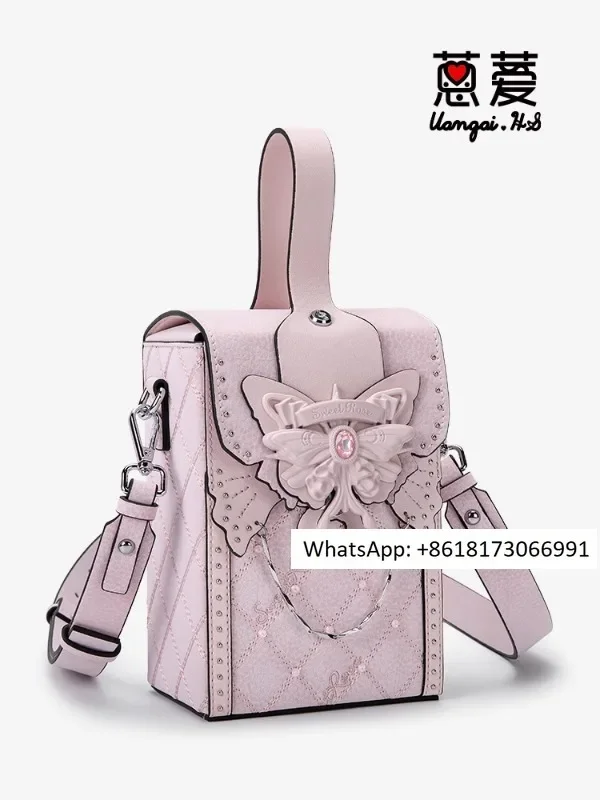 SweetRose Anthracene Flower Original Design Hollow out New Handheld Shoulder Bag, niche, high-end, light luxury