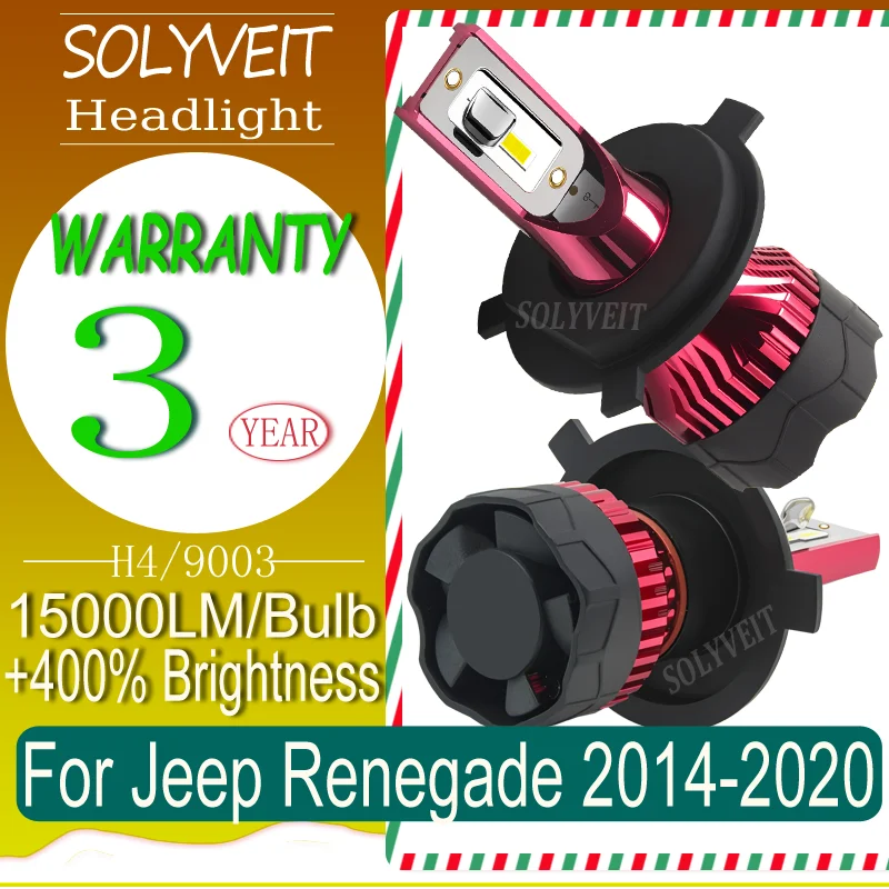 

High-Quality H4 Enhanced Nighttime Visibility Quick Setup LED HEADLIGHT For Jeep Renegade 2014 2015 2016 2017 2018 2019 2020