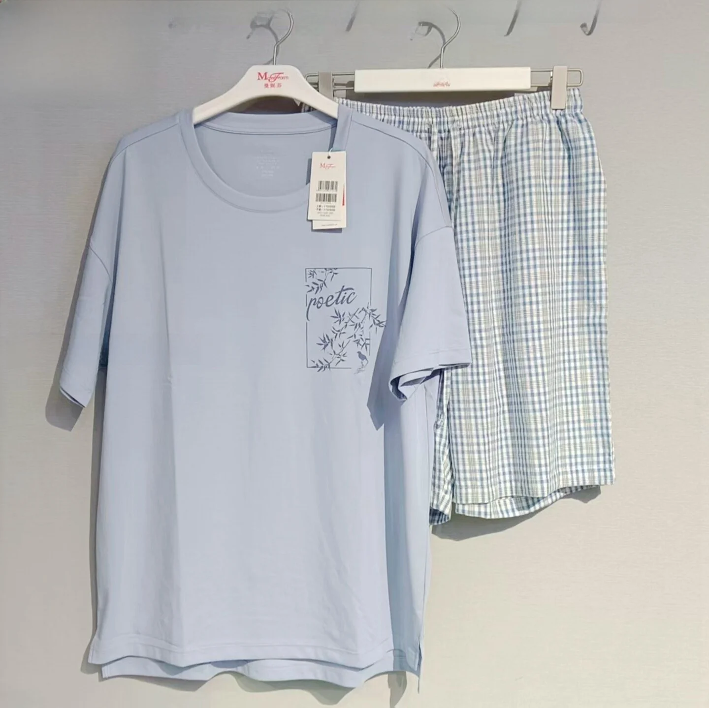 manfen-–-ensemble-de-vetements-de-nuit-confortables-en-coton-pour-hommes-manches-courtes-shorts-vetements-de-maison-fins-respirants-sensation-de-fraicheur-nouvelle-collection-printemps-ete