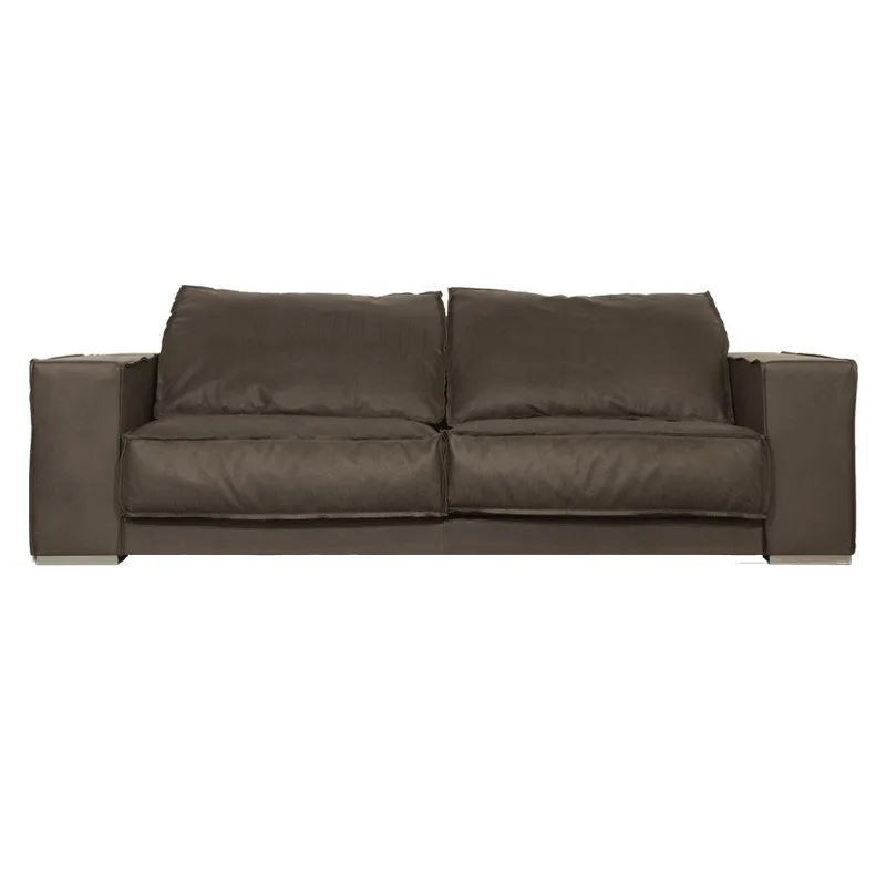 Italian minimalist sofa, simple modern living room size double triple light luxury combination