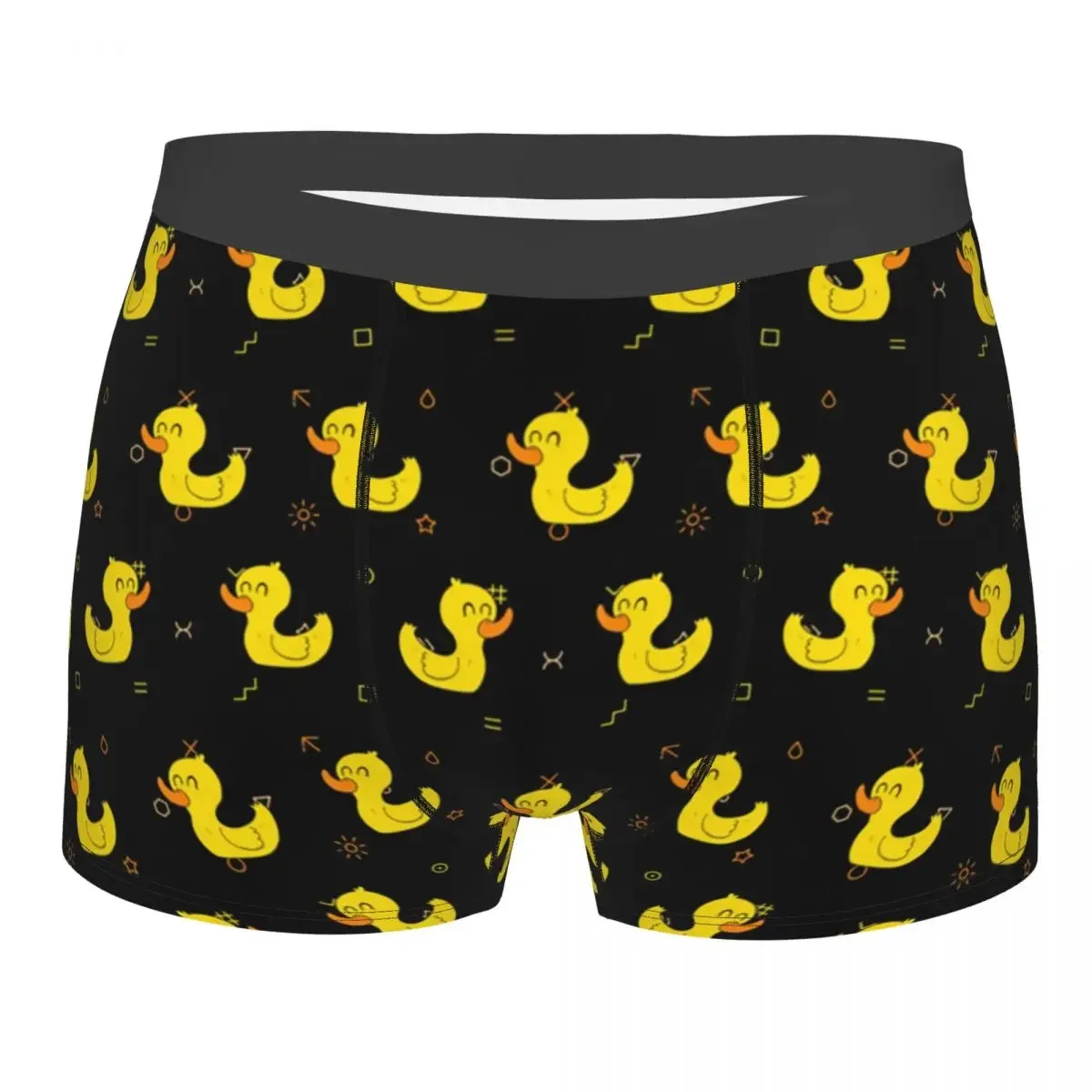 Bonito Ducks Padrão Boxer Shorts, 3D Impresso Roupa Interior Dos Desenhos Animados, Cuecas Respiráveis, Cuecas para Homme, Calcinha Sexy