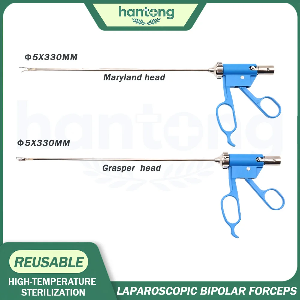 Laparoscopic Surgical Instruments Bipolar Coagulation Maryland,laparoscopic Bipolar Forceps with Cable Laparoscopic Tweezers