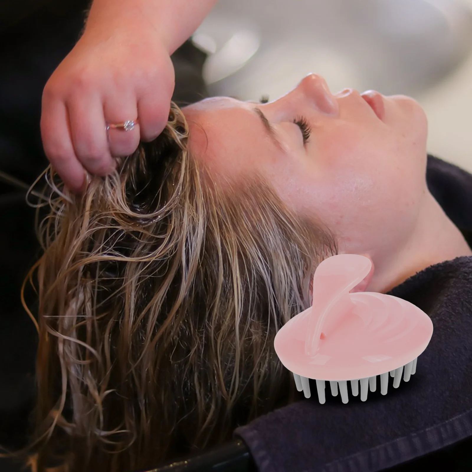 

Hair Scalp Massager Handheld Shampoo Brush Scalp Care Tool for Deep Clean Exfoliate Dandruff Control Hair Growth