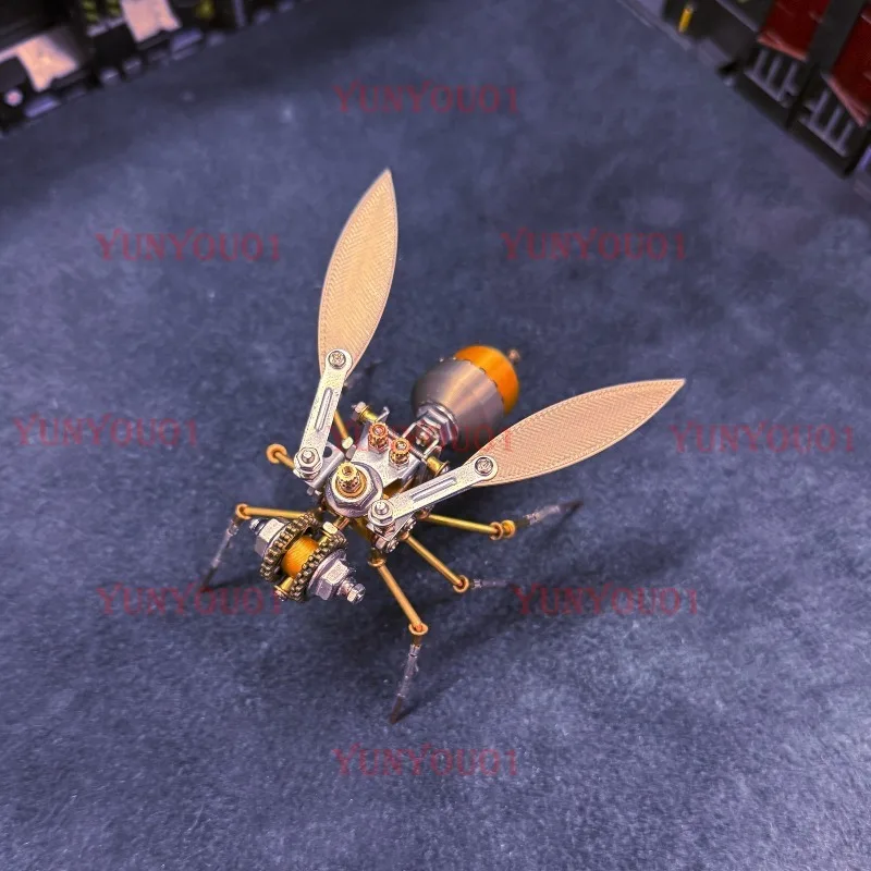 Steampunk Insect Series Bee Mechanical Insect Assembling Model Creative Handmade DIY Toy Birthday Gift
