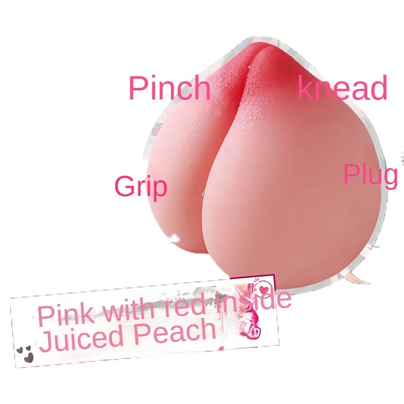 Decompression Peach Male Masturbation Toys Real Pocket Pussy Vagina for Men Breast-like Soft Masturbation Cup Adult Sex Toys 18+