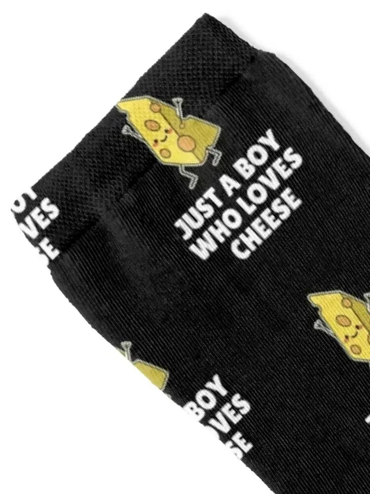 Just A Boy Who Loves Cheese Socks Non-slip colored football winter gifts Women Socks Men's