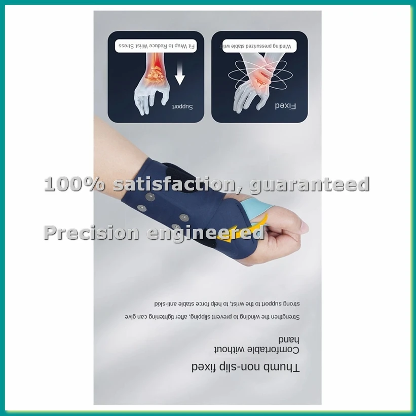 Smart Wrist Support Brace - Adjustable Wrist Compression Wrap for Pain Relief and Massage, Ideal for Home and Office Use-A46I