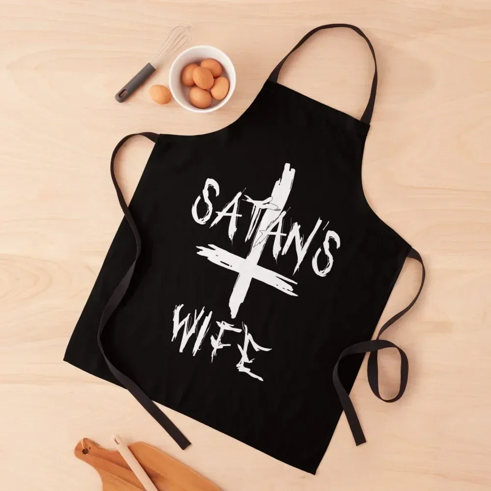 

Satan's Wife Apron Waterproof women Things For Home And Kitchen Kitchen Women kitchen jacket woman Apron