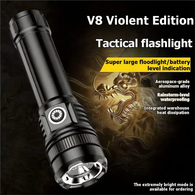 AWAH Multimode Camping Hand Torch, Fast Charging Waterproof Dustproof Pocket Survival Equipment