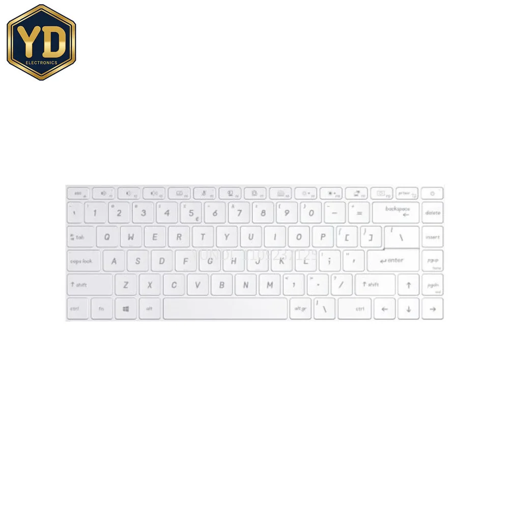YD Backlit FR GR IT PO NE CA AR FS Keyboard For MSI Prestige 14 A10RAS A10RB A10RBS A10SC Prestige 15 A10 A10SC White No Frame N