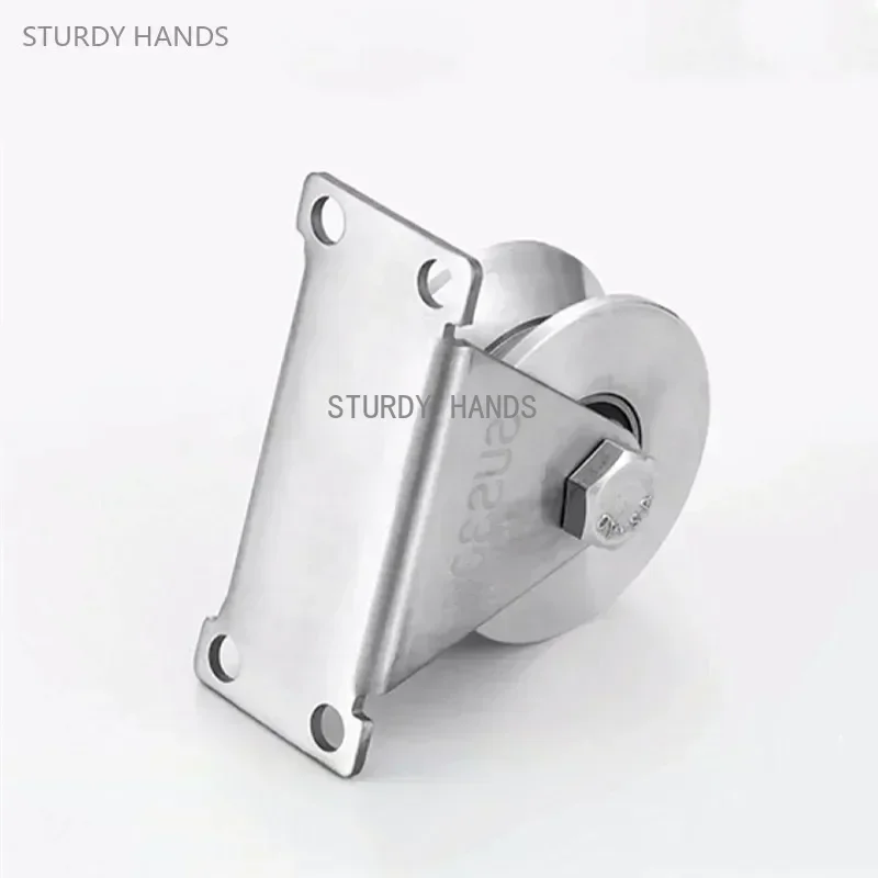 1Pc 304 Stainless Steel Sliding Door Roller Wheel Pulley with Bearing U-V Shape Shower Door Pulley Furniture Hardware Fittings