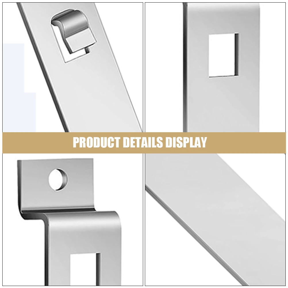 

2 Sets Bird House Mounting Bracket Stainless Steel Fixing Brackets for Outside Nesting Box Holder Hanging Rack Suitable Various