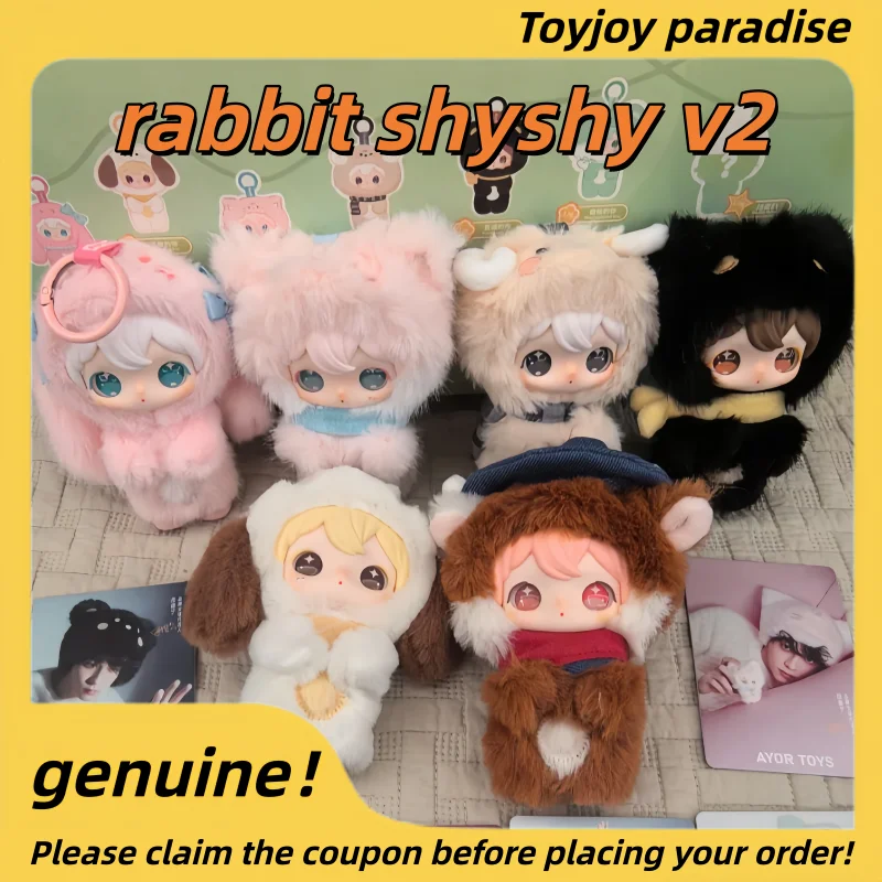 

Genuine Rabbit Shyshy V2 My Little You Series Blind Box Plush Doll Bag Charm Keychain Mystery Box Cute Stuffed Animal Toy Gifts