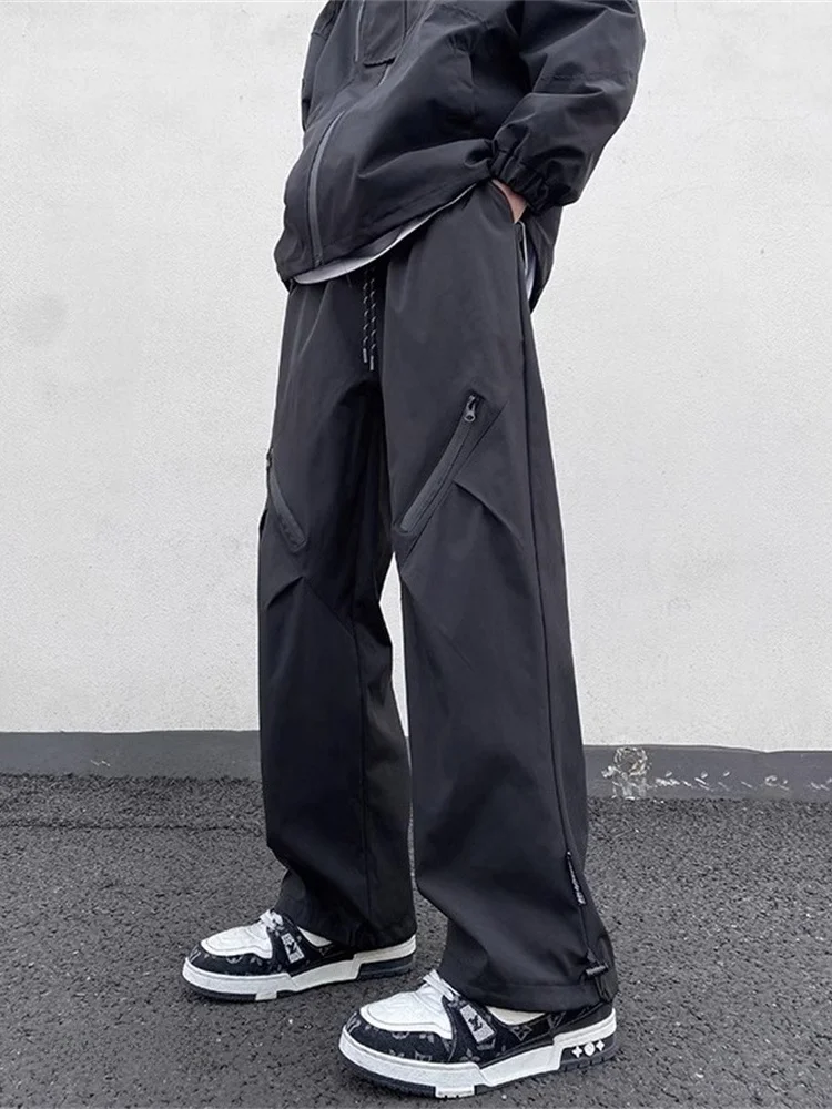 

American High Street Sle Men's Windproof Waterproof Workwear Pants Spring Autumn Faionable Casual Trousers Youthful Energy