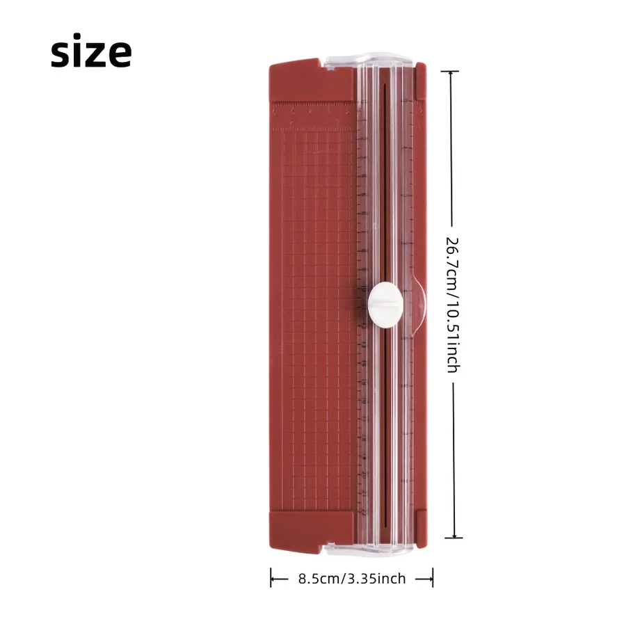 Taglierina di carta bidirezionale multifunzionale 1PC, utensile da taglio per processo di tagliatrice di carta portatile! Materiale scolastico e per ufficio