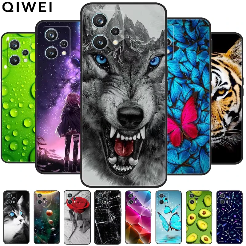 For Realme 9 Pro 5G Case Cartoon Soft Silicon Wolf Phone Cover for Realme 9 Pro+ 5G Cases Lion Funda Realme9 Pro Plus + Coques