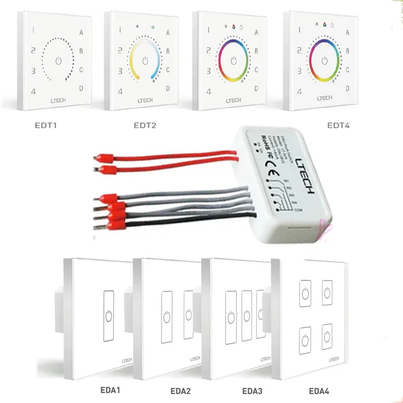 86 style DALI Touch Panel Switch Controller Bus supply power for CCT/RGB/RGBWLED Light