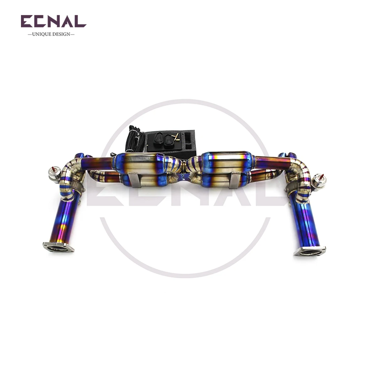 

Ecnal Exhaust Valved Axle-back Pipe for Porsche 911 997.1 Turbo 3.6T 3.8T 2005-2011 Titanium Alloy Car Sport Exhaust System