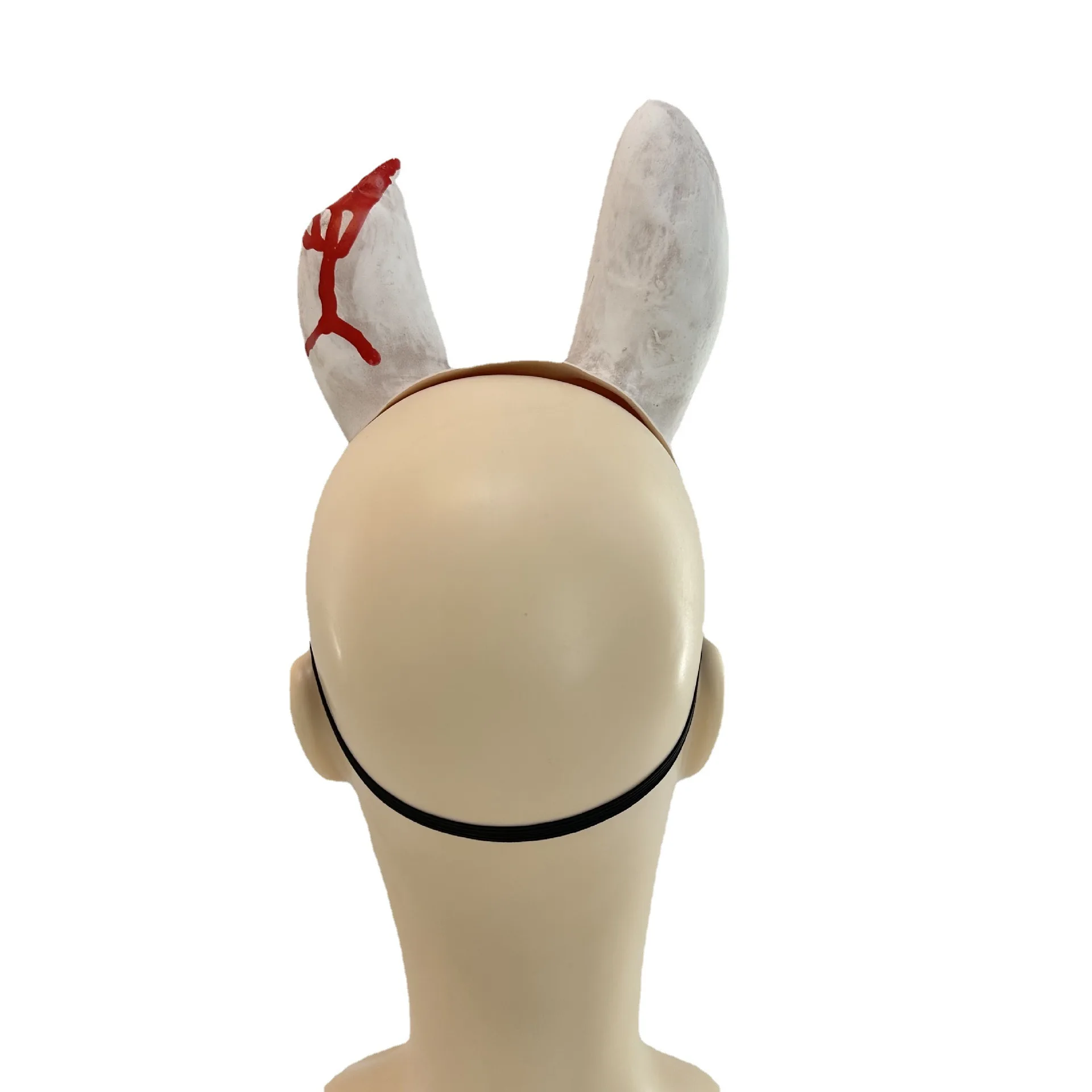 Holiday Headgear Latex Mask Bloody Rabbit Costume Halloween Cosplay Costume Led Mask Scary Alien Horror Party Accessories Funny