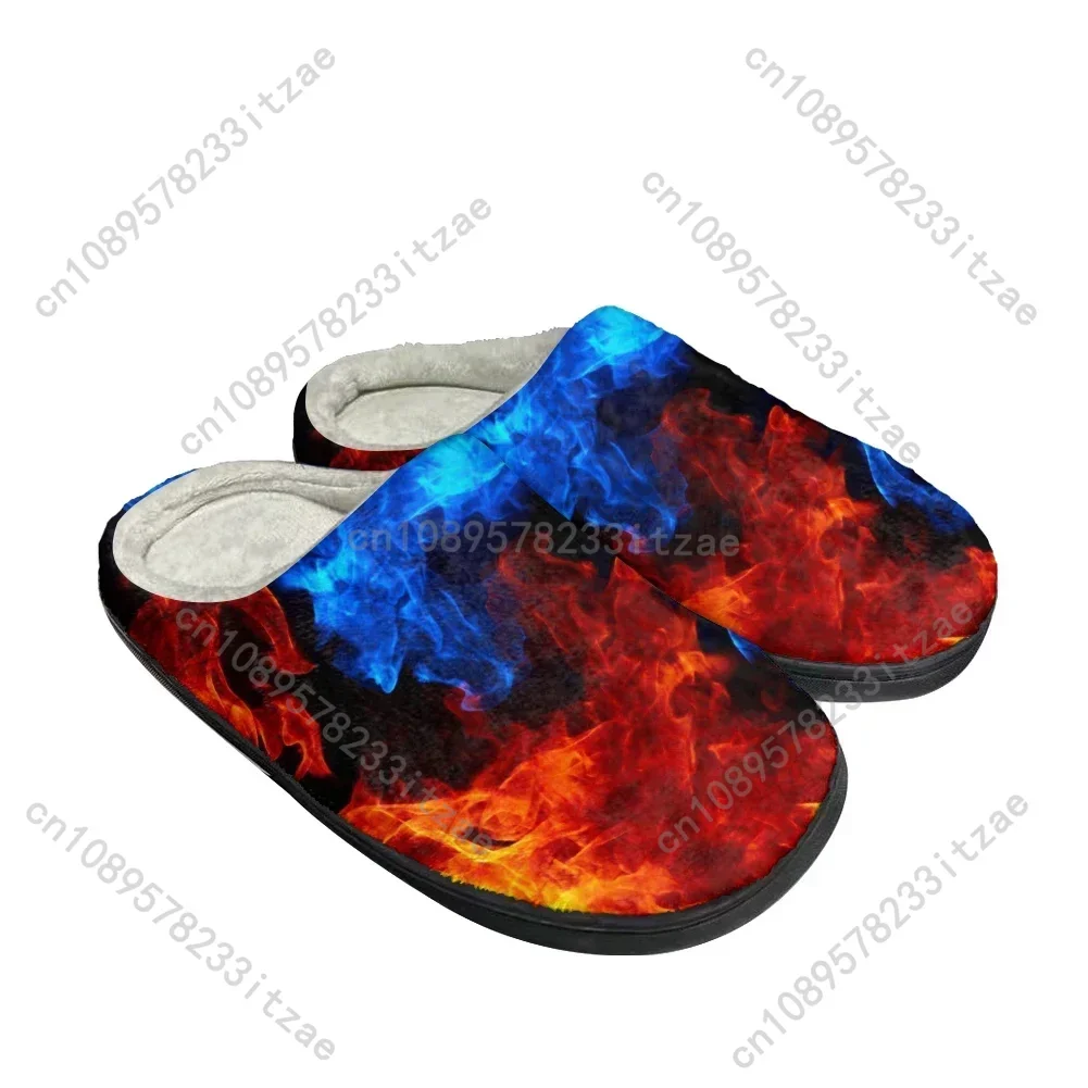 

Hot Cool Fire Fashion Cotton Custom Slippers Mens Womens Teenager Plush Casual Keep Warm Shoes Thermal Comfortable Slipper