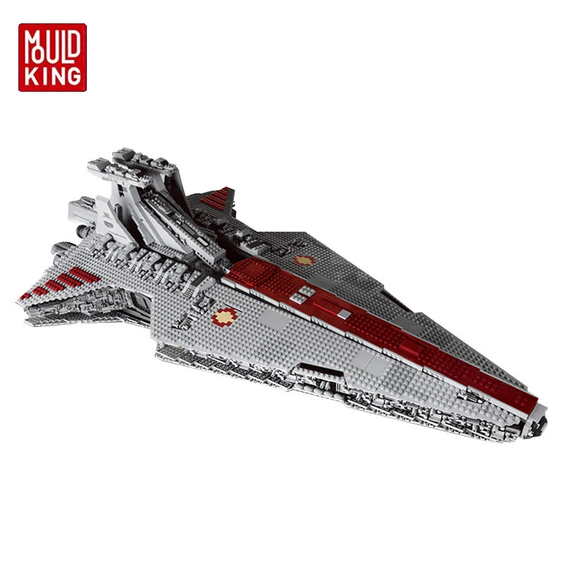 Mould King MOC-0694 21005 6685pcs Star UCS Venator-class Republic Attack Cruiser Destroyer Set Buidling Blocks Bricks Kids Toys