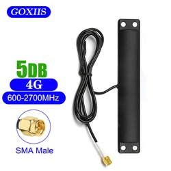 4G 3G GSM Patch Antenna 700-2700MHz 5dBi Dual SMA Male Connector 3M Extension Cable for Wifi Router IP PC Camera Antenna