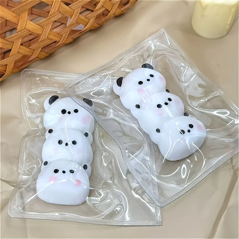 Juguete blandito de panda para bebé, 1 unidad, pelota antiestrés suave de subida lenta, decoración de escritorio en blanco y negro, accesorio para fotos, regalo para el Día del Niño y Año Nuevo