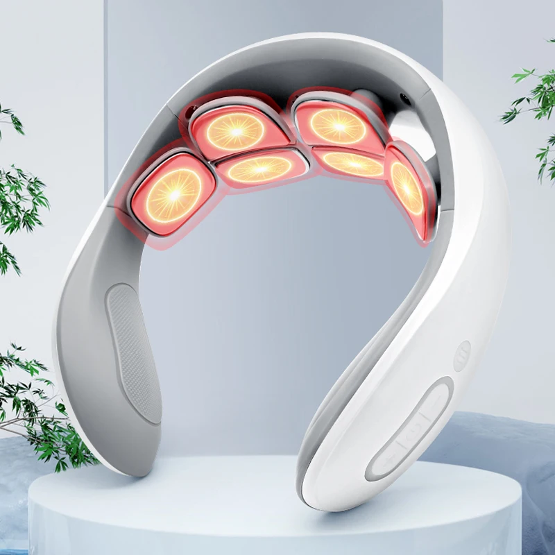 

Rechargeable 6-mode Infrared Vibration Neck Shoulder Massager Adjustable Hands-free Electric Care Kneading Back Massaging