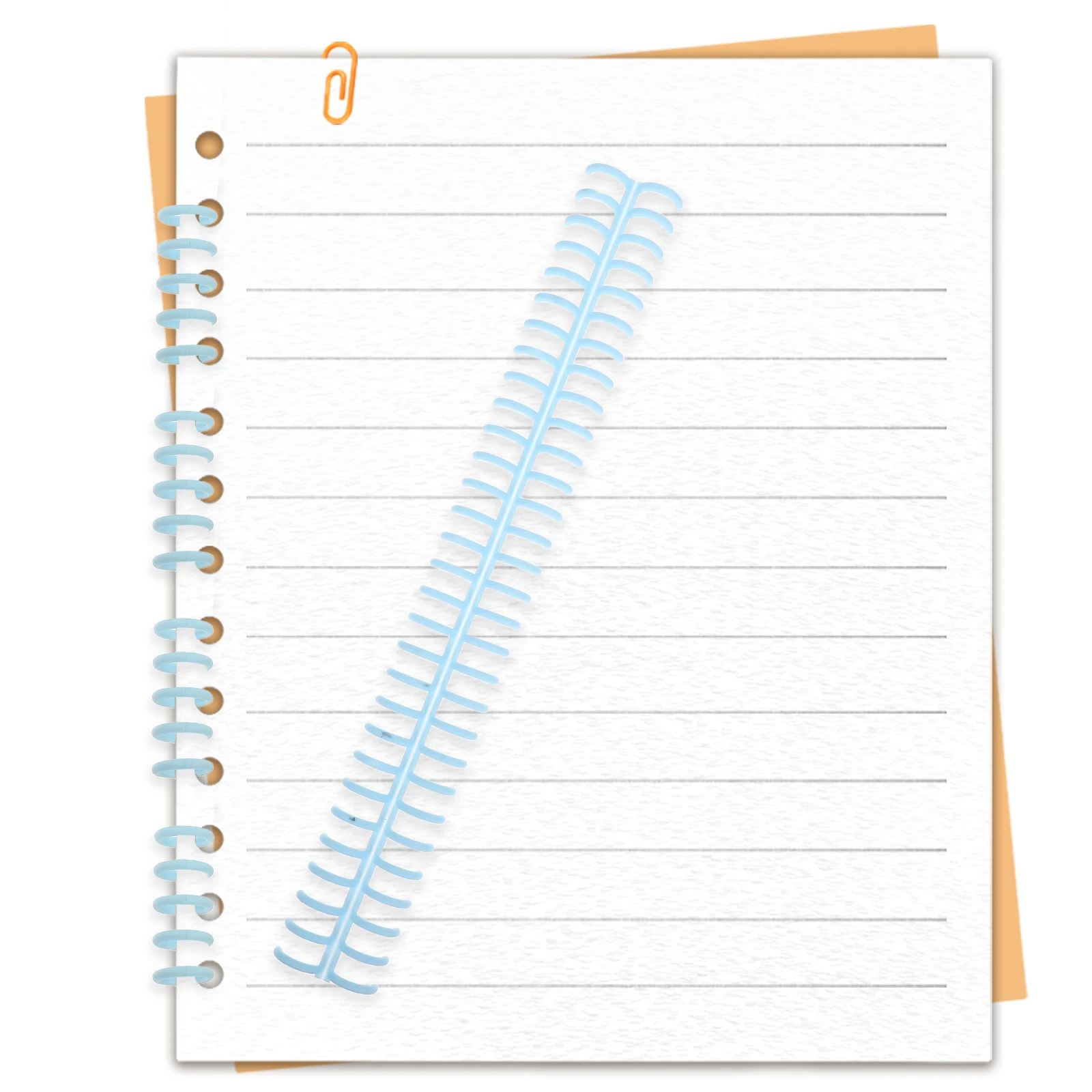 10Pcs 30-Hole Detachable Binder Rings for Notebooks Documents Plastic Office Binding Spines