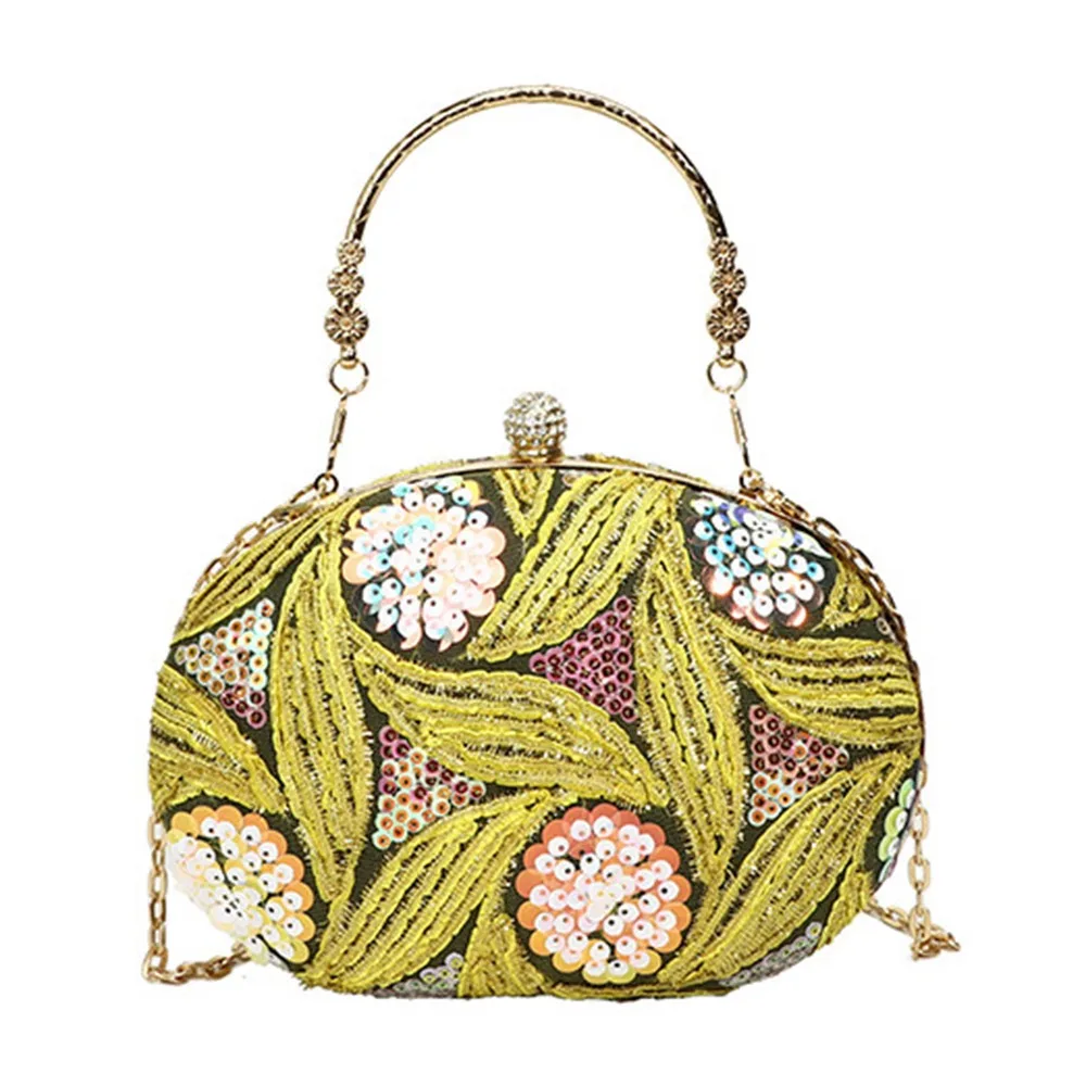 

Make Up Storage Glitter Evening Banquet Bag Embroidery Exquisite Shiny Crossbody Bag Sweet Portable Elegant Handbag Women