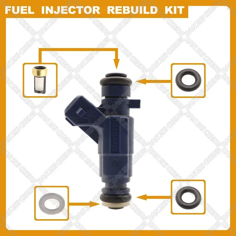 

Fuel Injectors Seals O-Ring Repair Filters for 03-06 Porsche Cayenne 4.5L V8 94860513000 0280156101